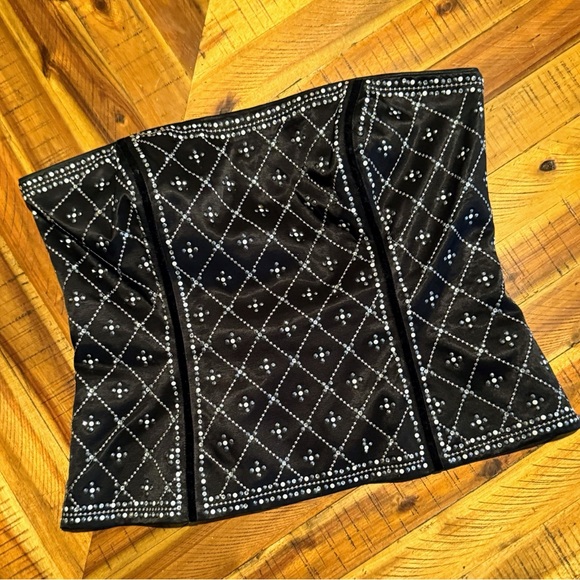 White House Black Market Tops - White House Black Market Crystal-Embellished Bustier – Size 12 (Holiday Glam)